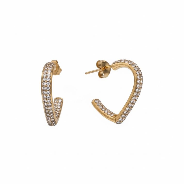 Cœur Pavé Hoops — alternate angle