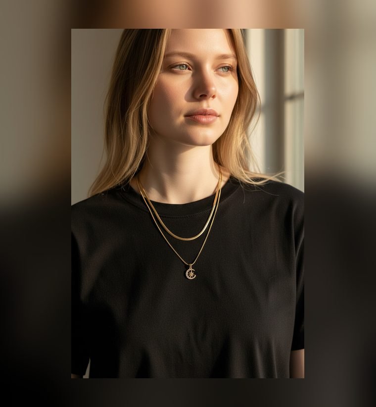 Lune Superposée — worn