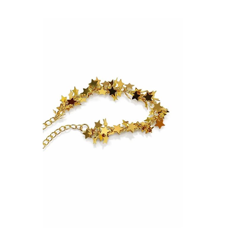 Pluie d'Étoiles Bracelet — gold plated star cluster bracelet